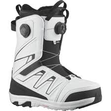 (image for) salomon launch snowboard boots white black